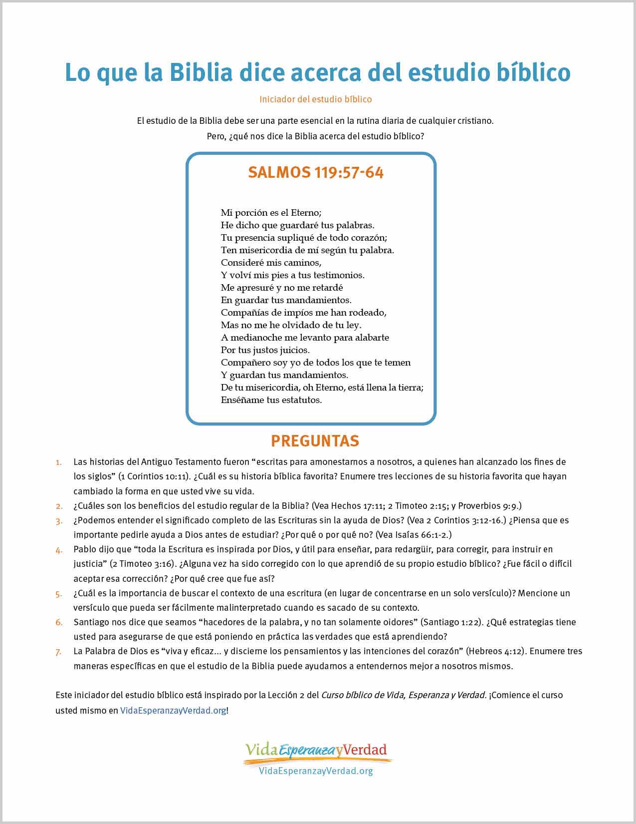 Lo que la Biblia dice acerca del estudio bíblico