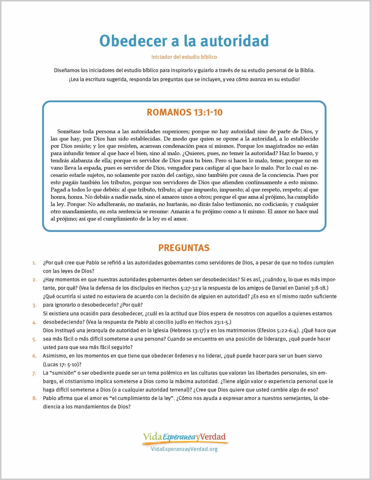 Obedecer a la autoridad