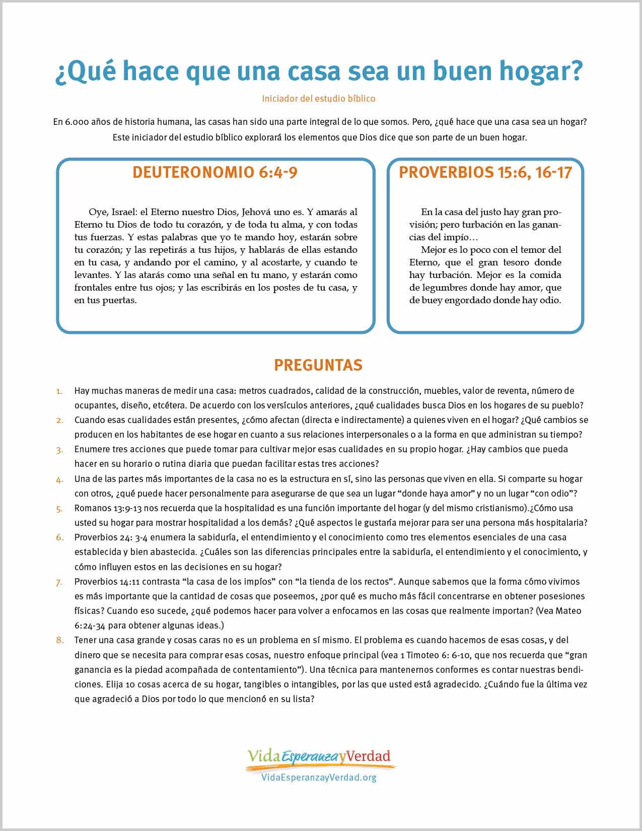 ¿Qué hace que una casa sea un buen hogar?