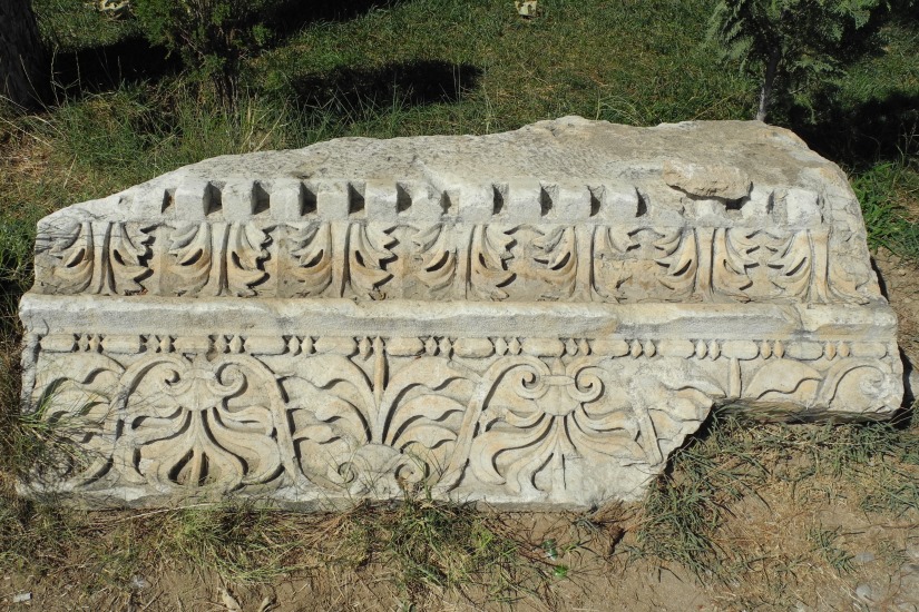 La cornisa de un edificio en la antigua Filadelfia (foto de Joel Meeker).