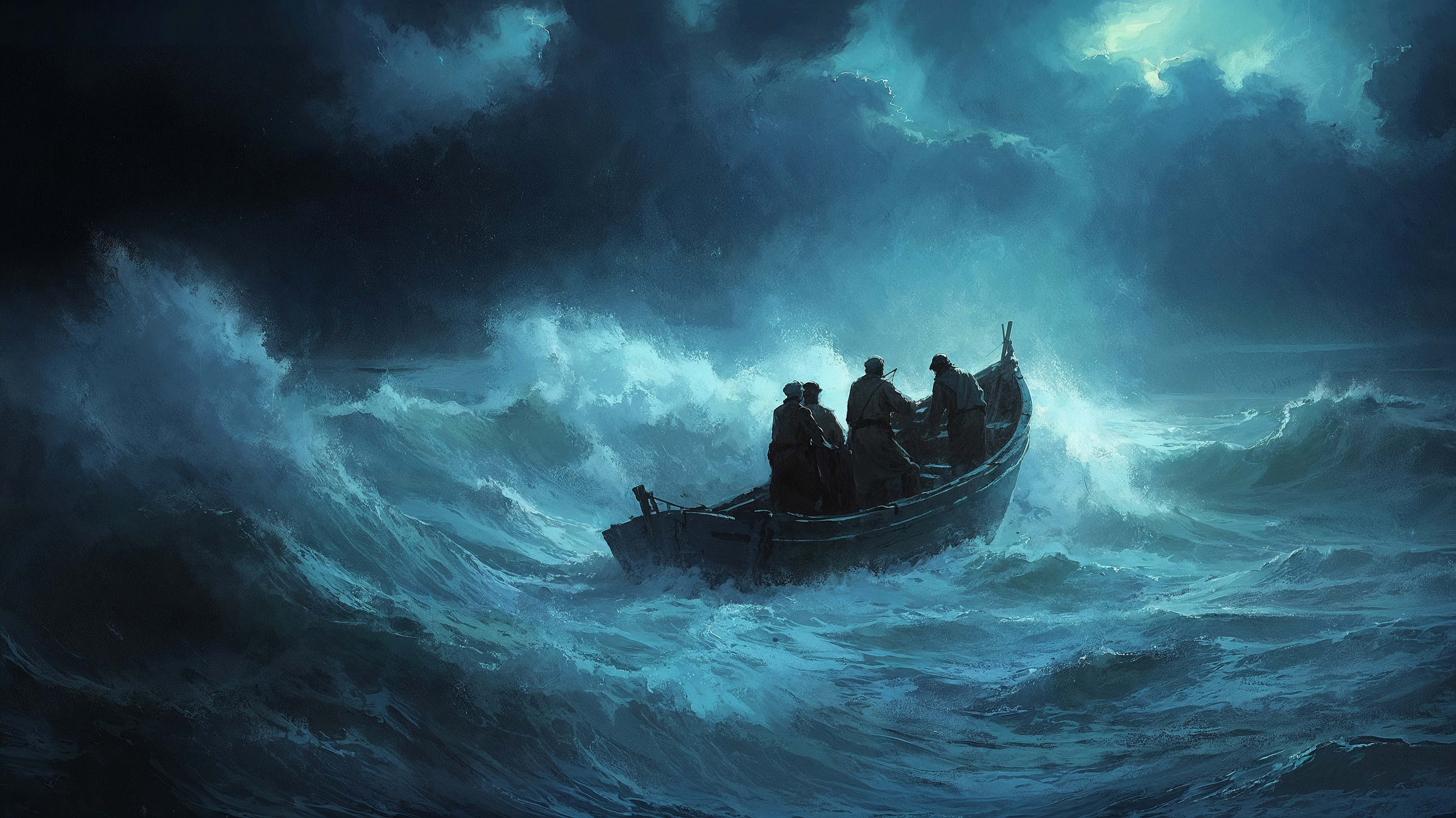 Jesús calma la tempestad