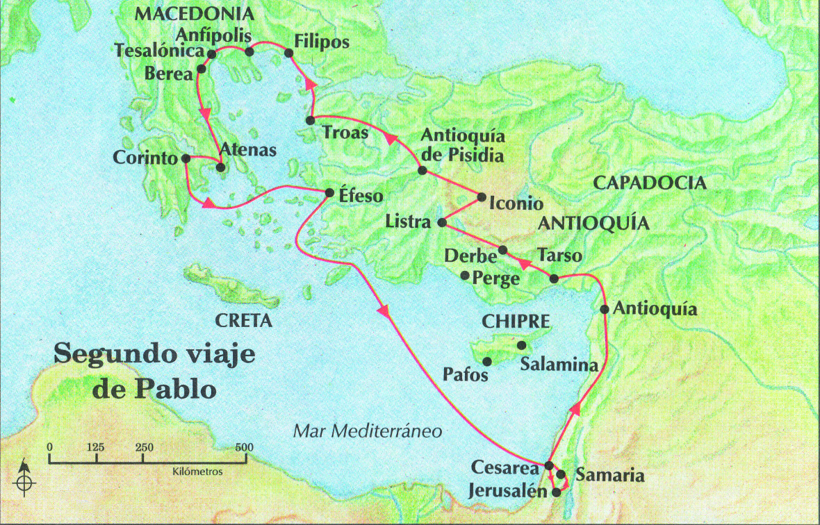 El segundo viaje de Pablo